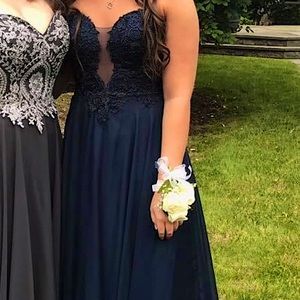 Blue prom dress